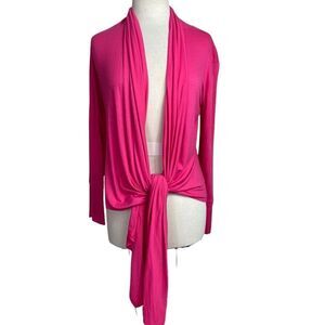Twelve L cardigan open front pretty pink, super soft
